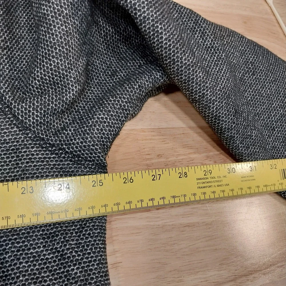 Orvis Mens Pullover Sherpa Lined Honeycomb Knit Quarter Zip XL Grey